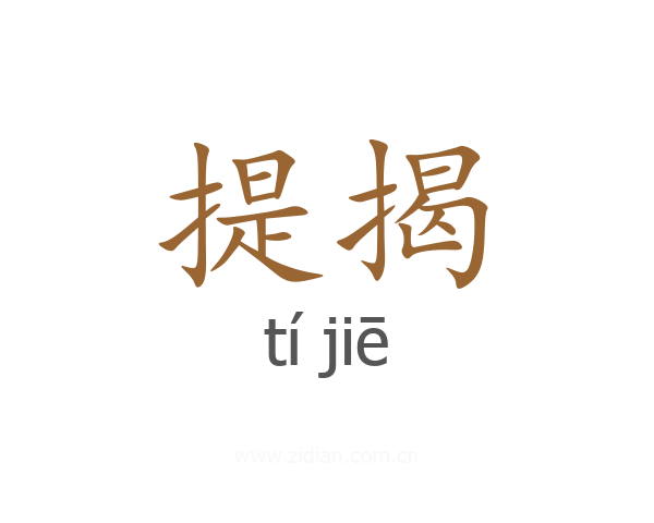 提揭