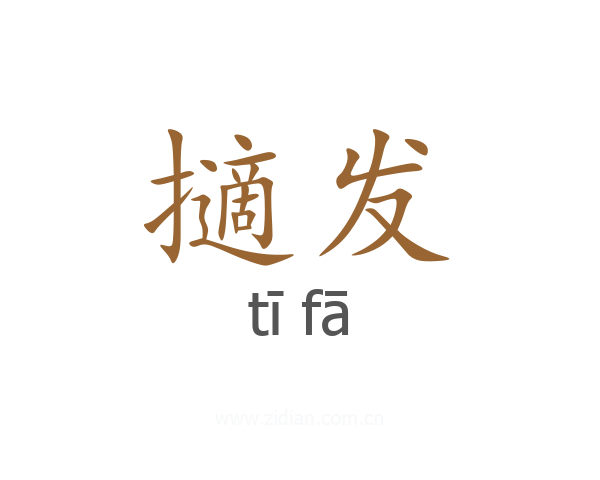 擿发