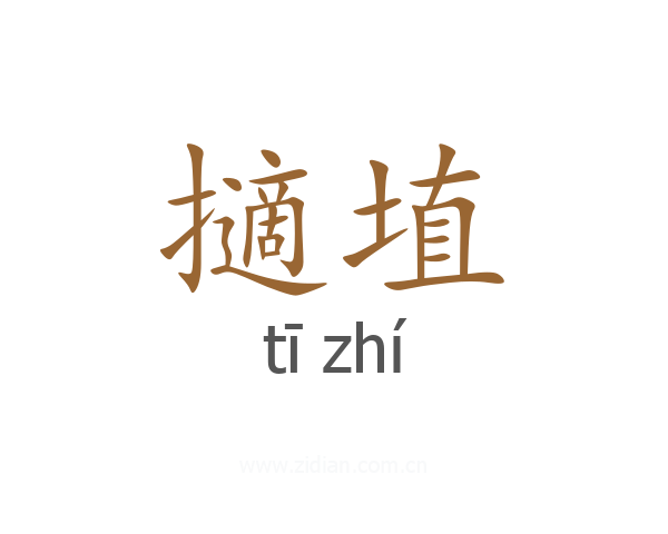 擿埴
