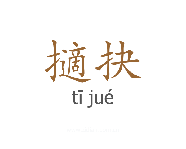 擿抉