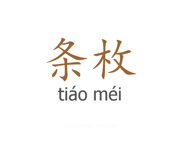 条枚