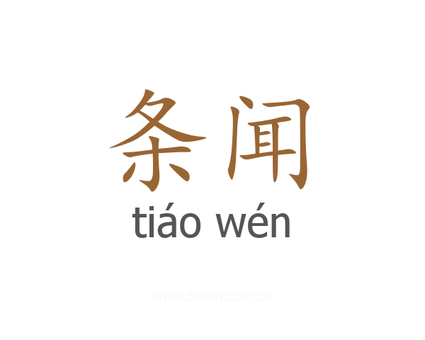 条闻