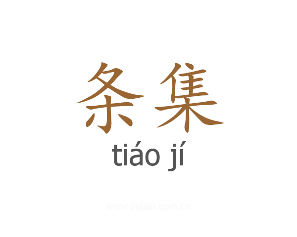 条集