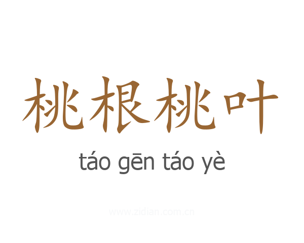 桃根桃叶