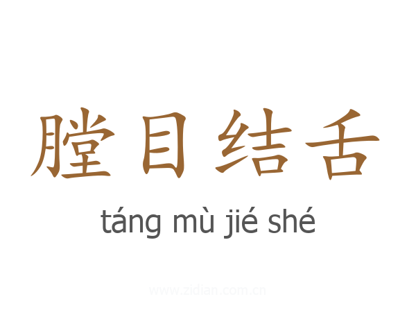 膛目结舌