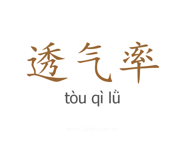 透气率