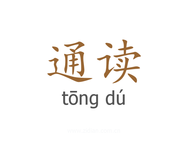 通读