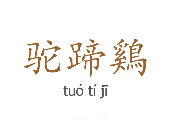 驼蹄鷄
