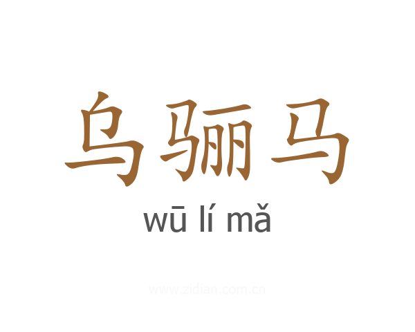 乌骊马