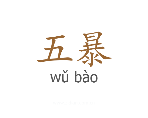 五暴