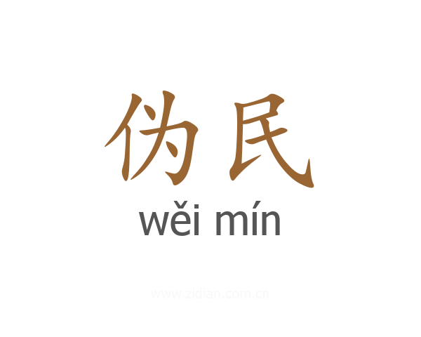 伪民