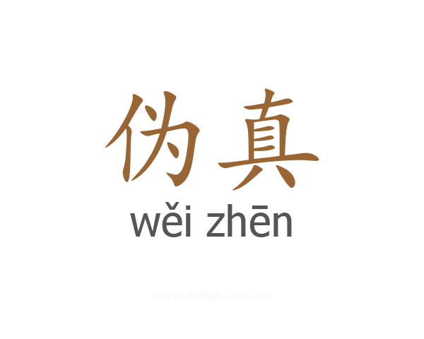 伪真