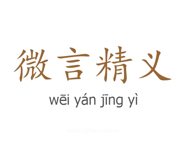 微言精义