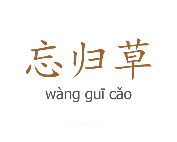 忘归草