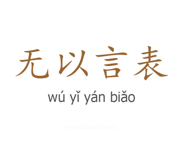 无以言表