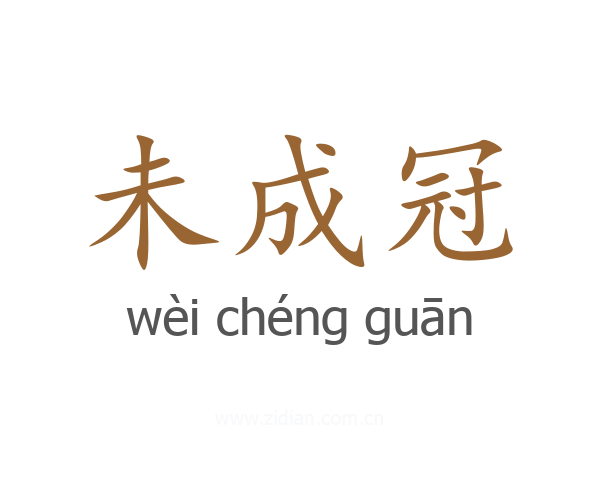 未成冠