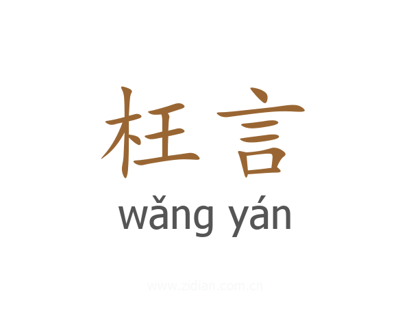 枉言