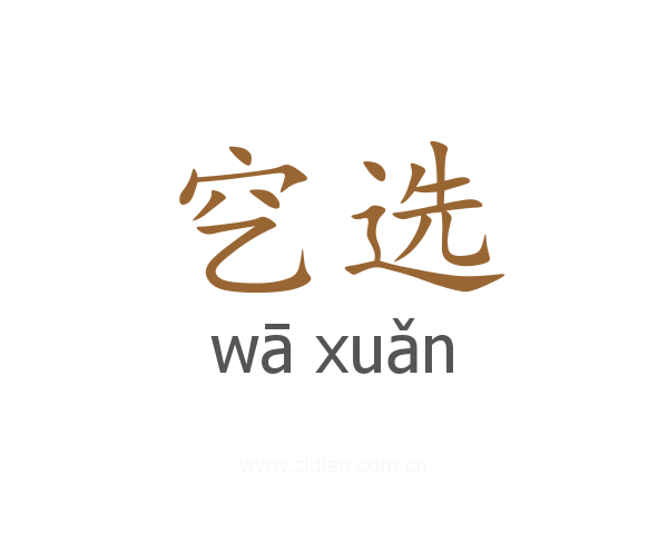 穵选