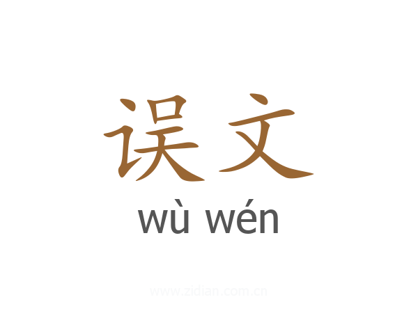 误文
