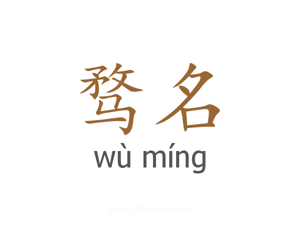 骛名