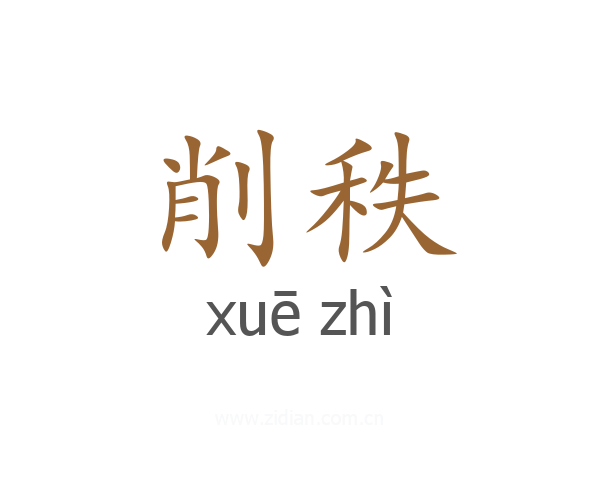 削秩