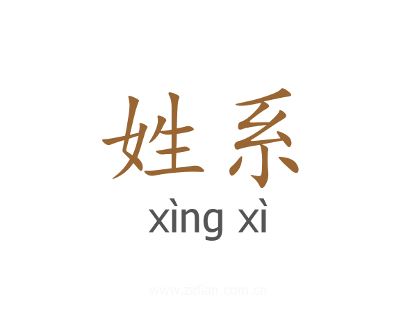 姓系