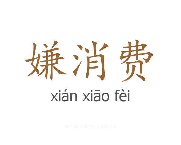 嫌消费
