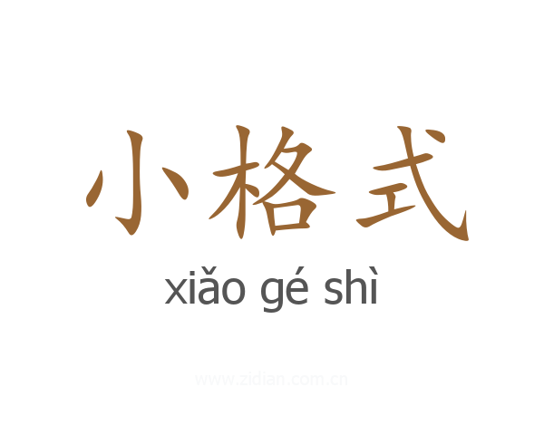 小格式