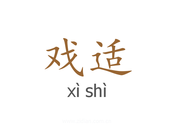 戏适