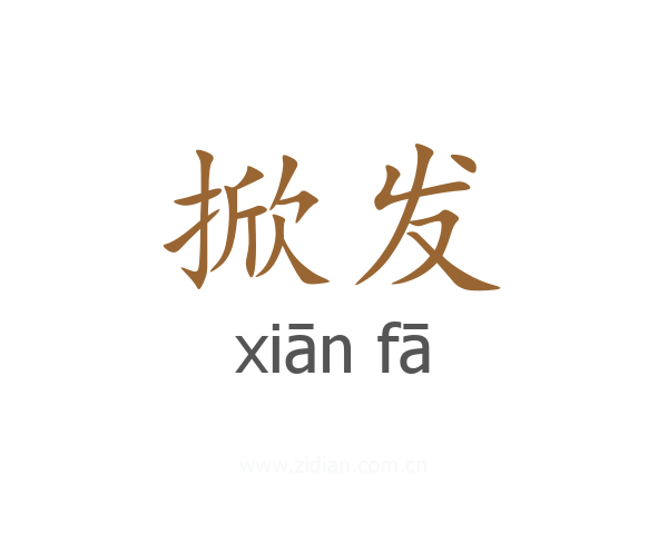 掀发