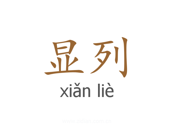 显列