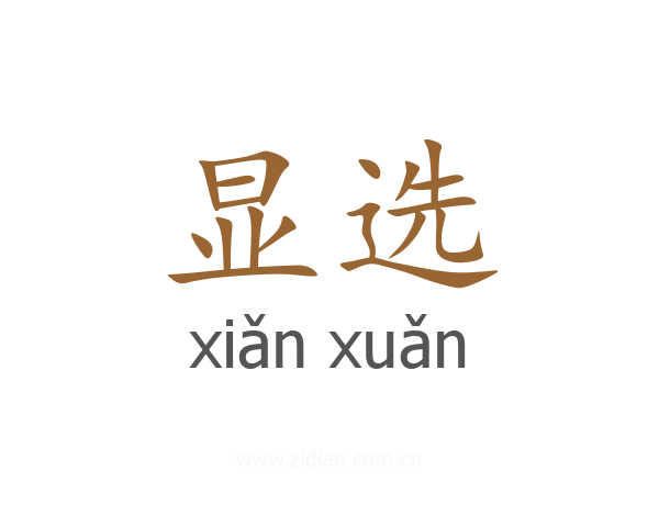 显选