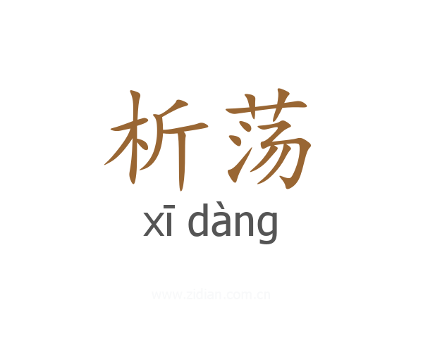 析荡