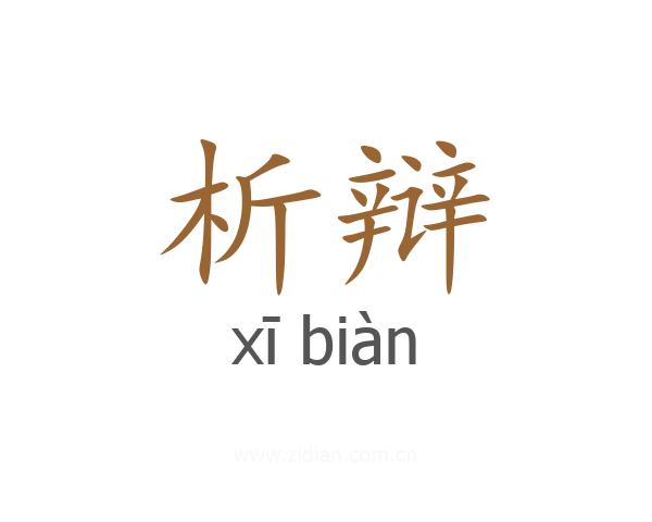 析辩