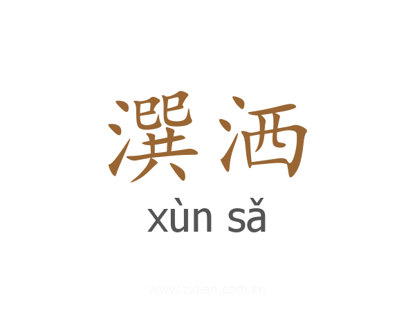 潠洒