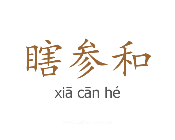 瞎参和