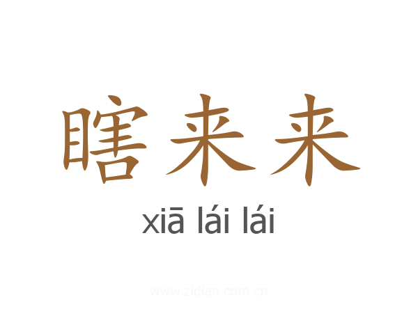 瞎来来