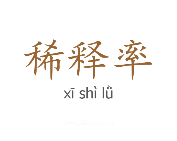 稀释率