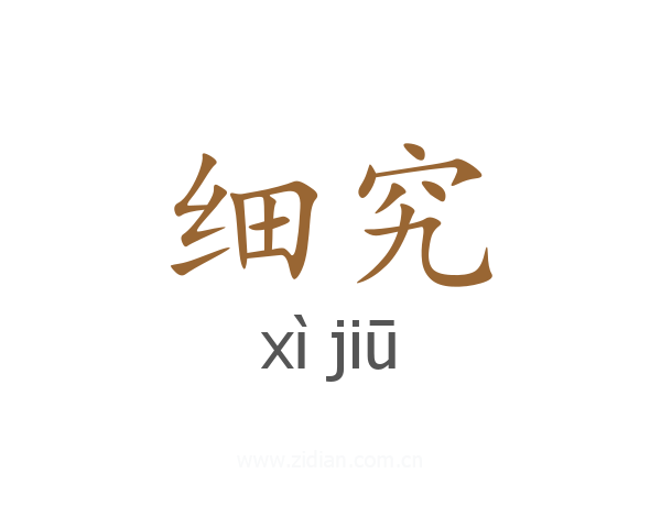 细究