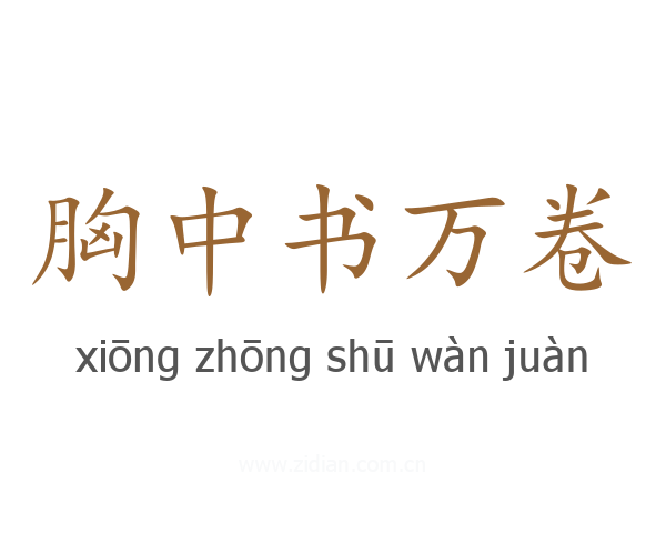 胸中书万卷