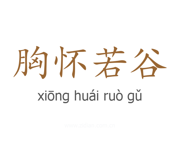 胸怀若谷