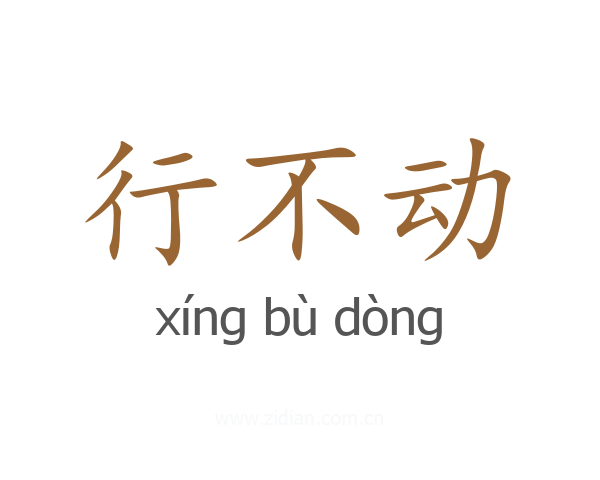 行不动