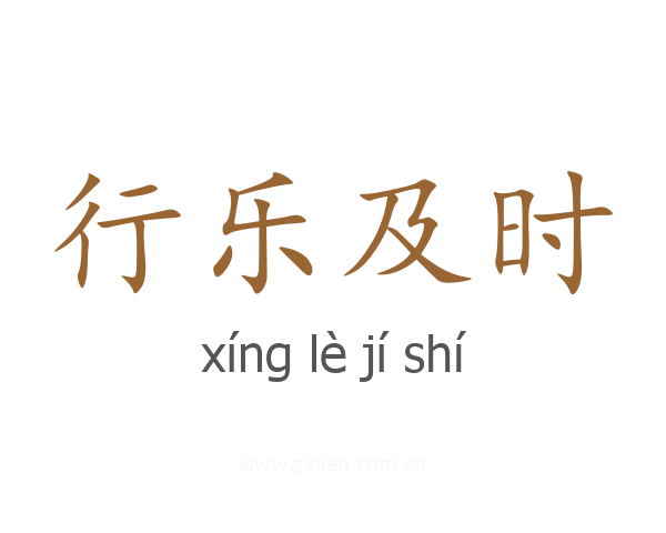 行乐及时