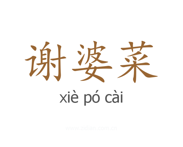 谢婆菜