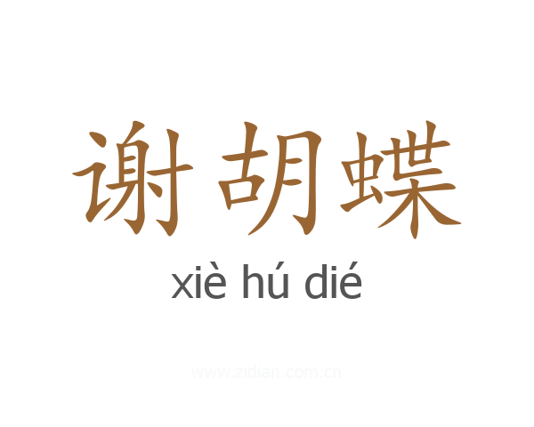 谢胡蝶