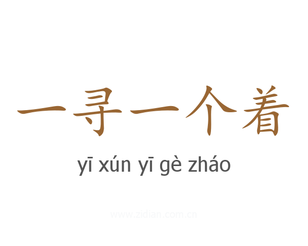 一寻一个着