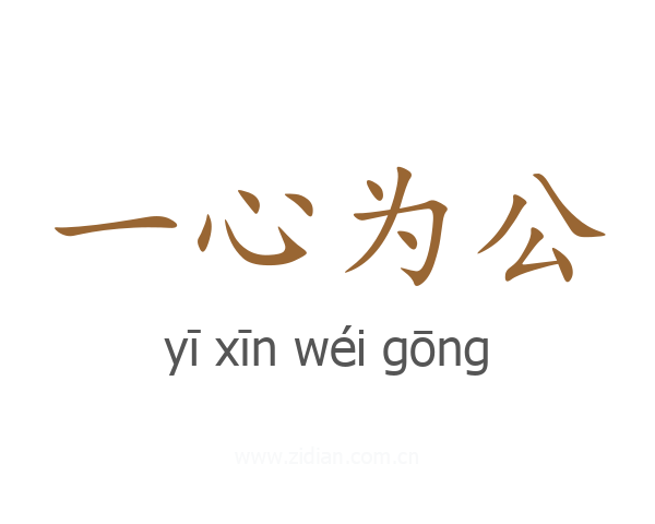 一心为公