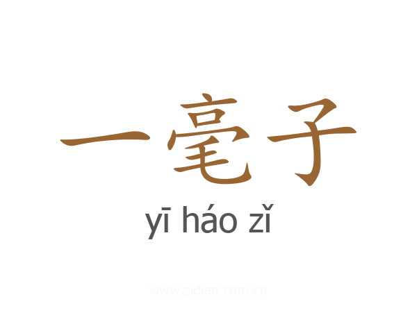 一毫子