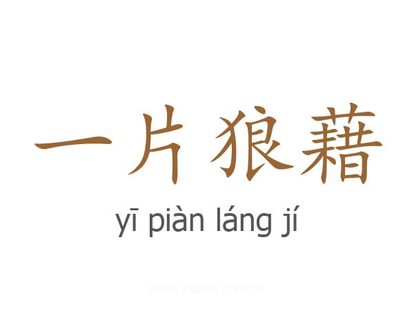一片狼藉