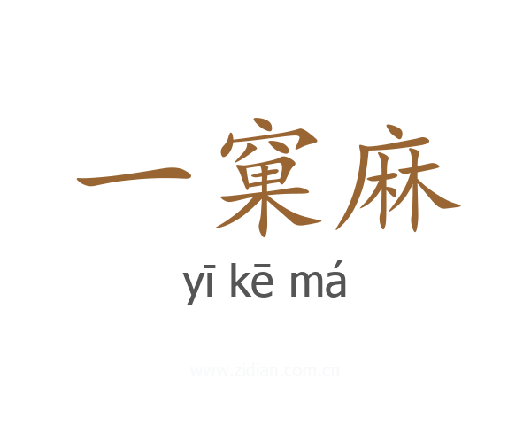 一窠麻